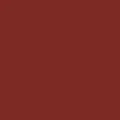 Solid reddish-brown MDF wood color swatch, matte finish, labeled “moroso > mdf wood > oxidored ral 3009 mdf wood” in sans-serif text.